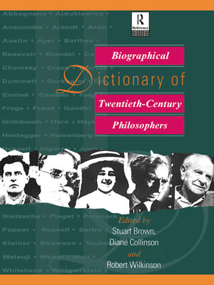 cover image of Biographical Dictionary of Twentieth-Century Philosophers